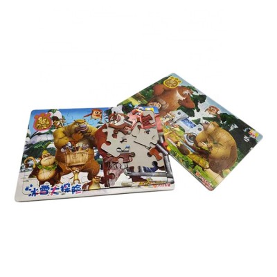 Custom Eco-Friendly 35 Pieces Board Paper Puzzle Games For Kids Children