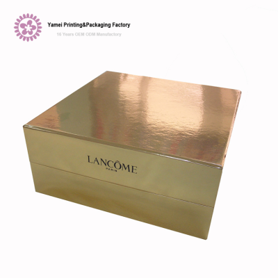 Luxury Empty Paperboard Cosmetic Folding Flat Pack Gift Box With Lid