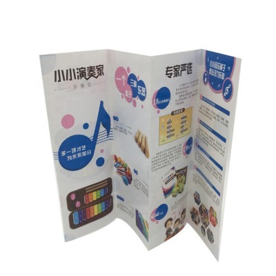 OEM high quality custom design free sample instruction manual leaflet brochure printing