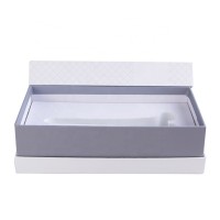 Luxury white cardboard box EVA foam insert lid & bottom gift box for pen lipstick