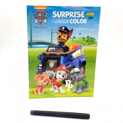 China custom glossy lamination adult kids coloring drawing educational book printing