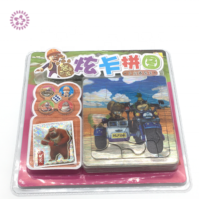 Wholesale Plastic Intelligence Toys Mini Cartoon Jigsaw Puzzles For Kids