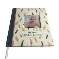 Custom design lovely baby photo journal new born offset printing book album memory books