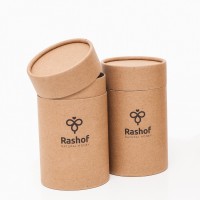 Custom size sealing lip balm paper tube box deodorant luxury print kraft black round paper packaging tube for cosmetic